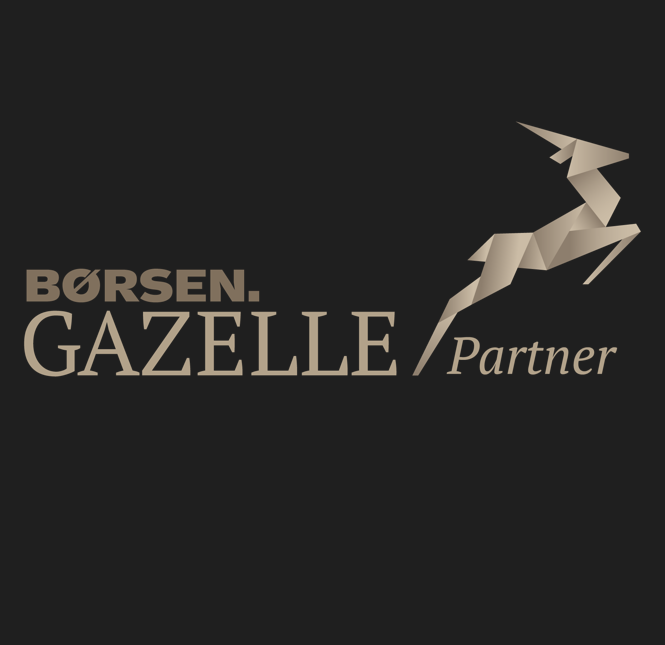 Gazelle logo with black background